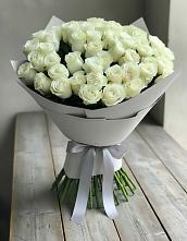 Букет 35 Белых роз #REPLACE_PRED# Воронки