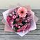 Букет цветов из: Розы, Герберы и Хризантемы в Воронки