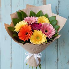Букет цветов из:  Герберы в Воронки
