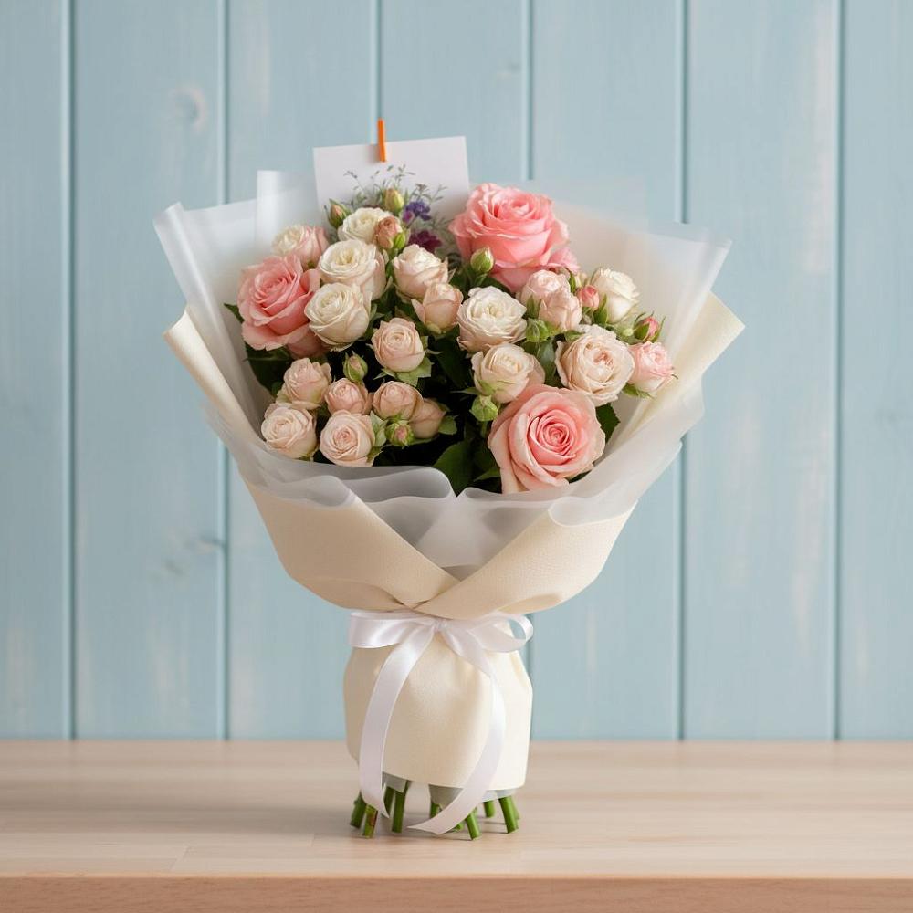 Букет цветов из: Розы в Воронки