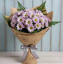 Букет цветов из:  Хризантемы в Воронки