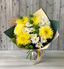 Букет цветов из:  Хризантемы в Воронки