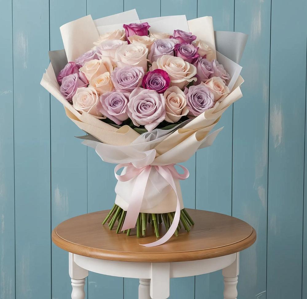 Букет цветов из: Розы в Воронки