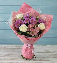 Букет цветов из:  Герберы в Воронки