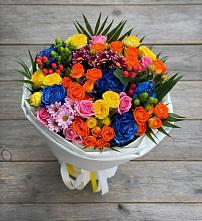 Букет цветов из:  Розы и Хризантемы #REPLACE_PRED# Воронки