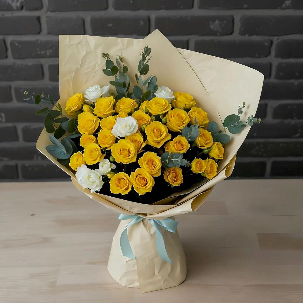 Букет цветов из: Розы в Воронки