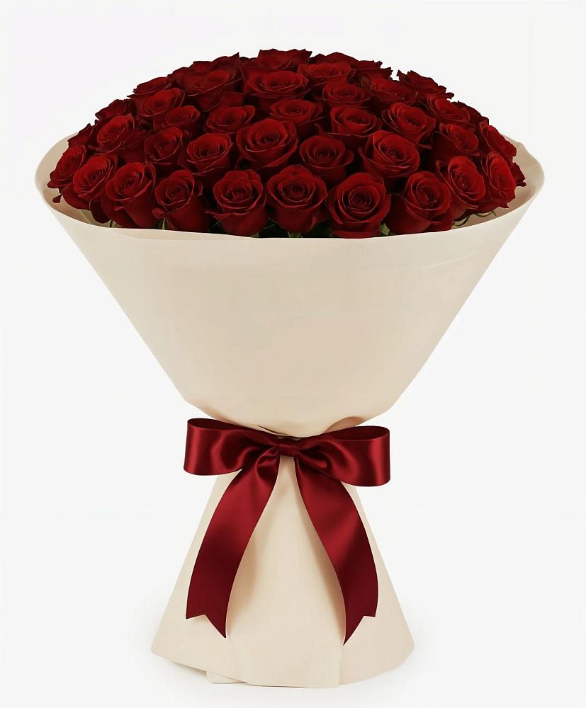 Букет 101 Бордовая роза Блэк Бакарра в Воронки