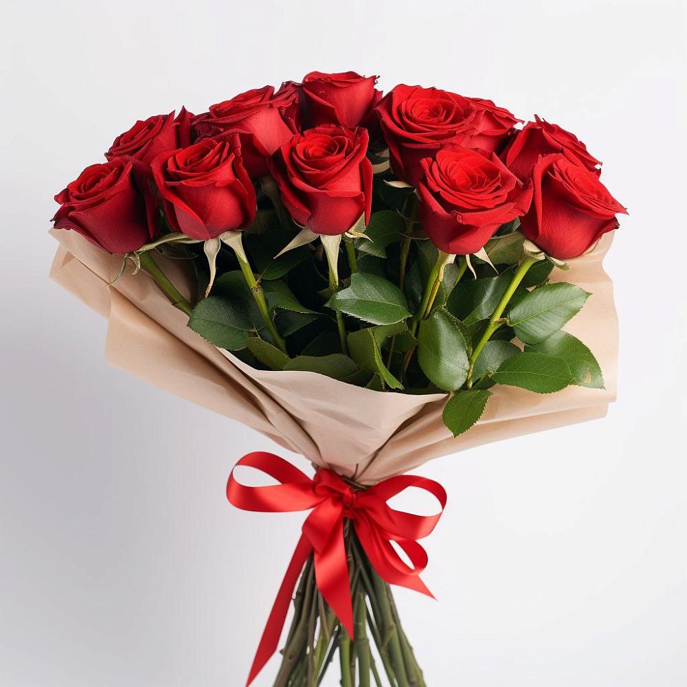 Букет 11 Красных роз Эдлесс Лав в Воронки